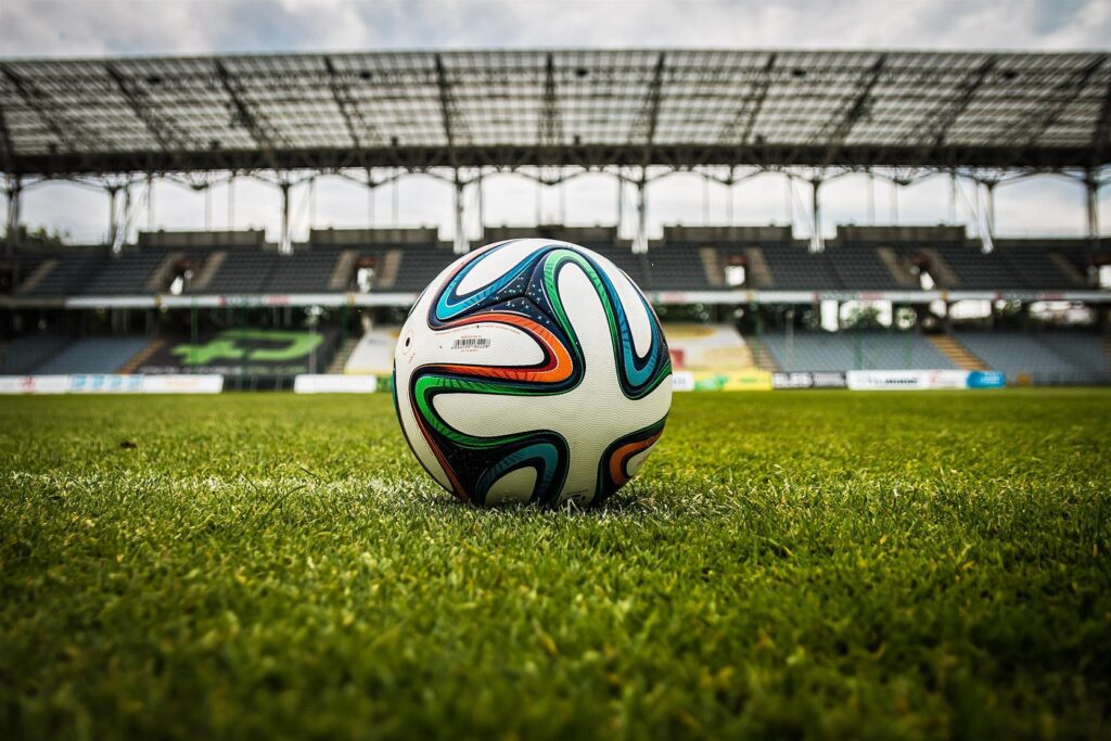 Foto voetbal in stadion