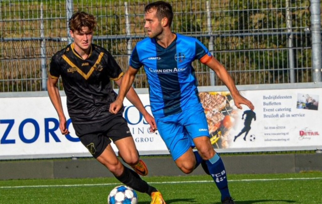 Henny Bouius in actie voor FC Burgum