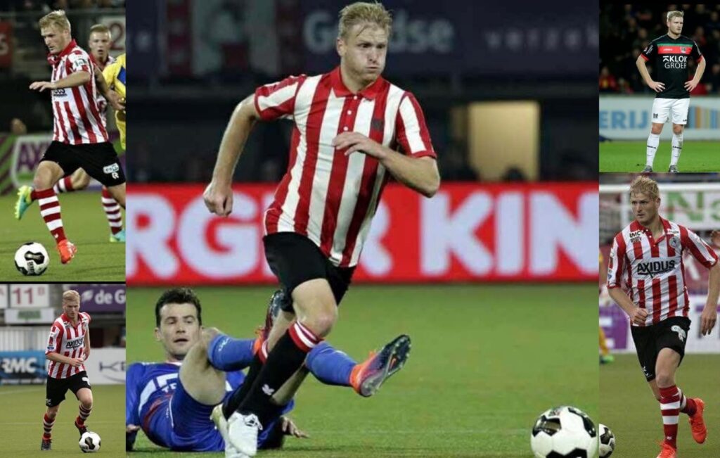 Mart Dijkstra in actie op het voetbalveld